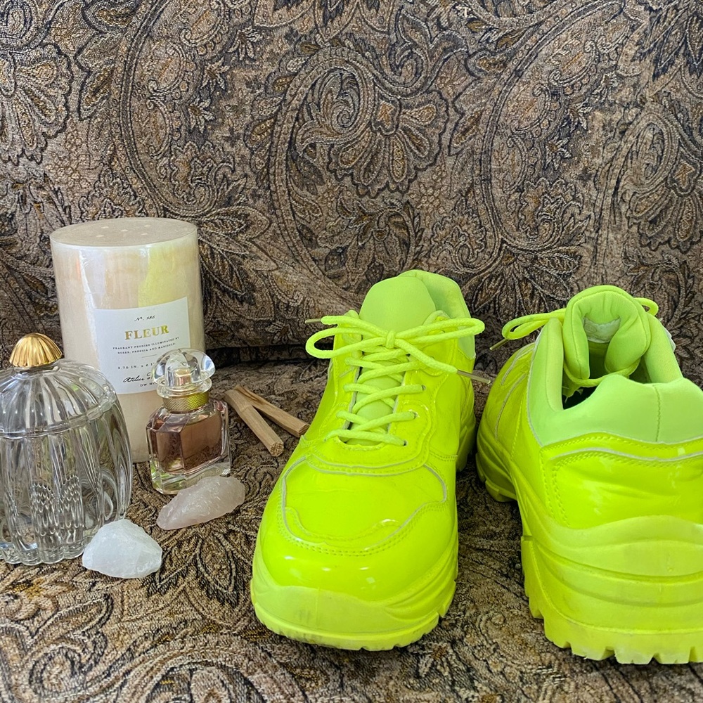 Neon sneakers